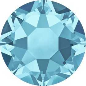 0223-SWAROVSKI ELEMENTS 2078 Aquamarine Silver-Foiled Hotfix SS16-1buc