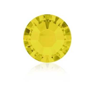 0344-SWAROVSKI ELEMENTS 2038 Yellow Opal S-Foiled Hotfix SS10-1buc