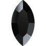 0336-Swarovski Elements 2200 Jet 8x4MM M-Foiled Hotfix-1buc