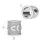 G1874-Distantier LOVE argint 925 6.10mm pentru bratari tip pandora - 1buc