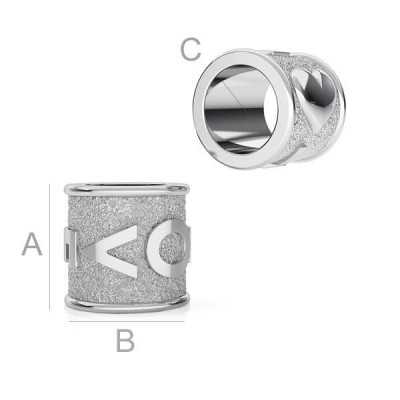 G1874-Distantier LOVE argint 925 6.10mm pentru bratari tip pandora - 1buc