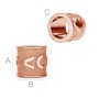 G1874-Distantier LOVE argint 925 6.10mm pentru bratari tip pandora - 1buc