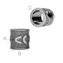 G1874-Distantier LOVE argint 925 6.10mm pentru bratari tip pandora - 1buc