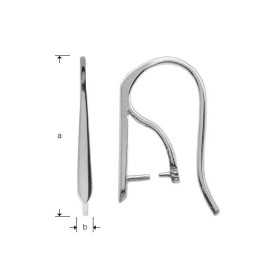 G0215-Tortita cercei argint deschisa 21x2mm 1 buc