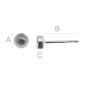 G0102-Tija pentru ceralun diametrul de 4mm bordura de 1.8mm-1buc