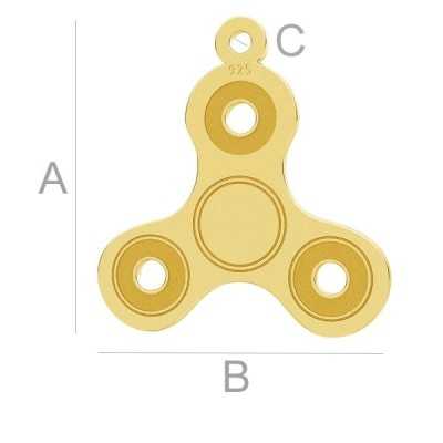 G0667-Charm Spinner argint 925 17.40MM-1buc