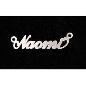 Nume decupate din argint din stoc- Naomi