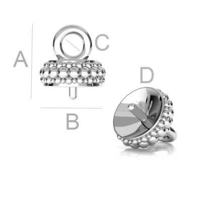 G1917-Agatatoare ghinda pentru Swarovski Pearl 5818-1buc