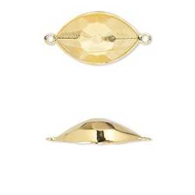 P3621-SWAROVSKI ELEMENTS 4775/C Eye FS Glue In SETTINGS LINK placat cu aur-1buc