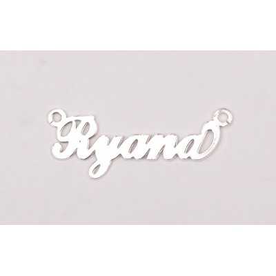 Nume decupate din argint din stoc- Ryana