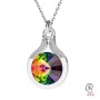 G1936-Baza pandant argint 925 pentru Swarovski Rivoli 1122 8MM-1buc