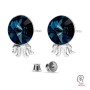 G1955-Tija meduza argint 925 pentru Swarovski 1122 Rivoli 8MM