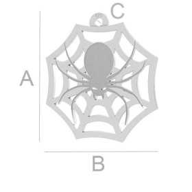 G1994-Charm argint 925 Paianjen 17MM-1buc