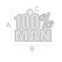 G1995-Charm argint 925 100% MAN 14MM-1 buc
