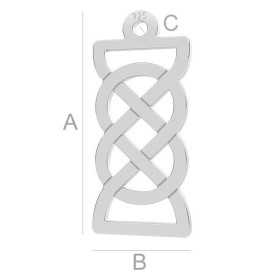 G1998-Charm/ Pandant Argint 925 Nod Celtic 17.70MM