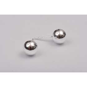 G0498 -Tije cercei biluta argint 4mm -1 buc G0498 -Tije cercei biluta argint 4mm -1 buc