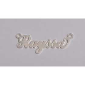 Nume decupate din argint din stoc- Rayssa