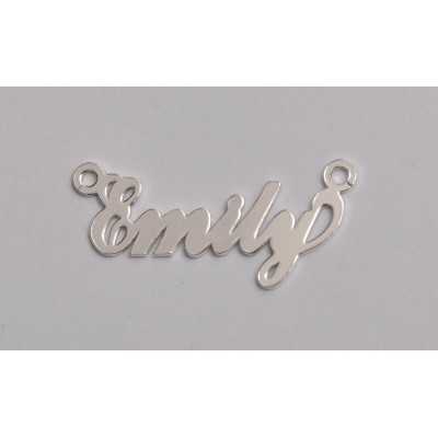 Nume decupate din argint din stoc - Emily