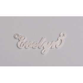 Nume decupate din argint din stoc- Evelyn