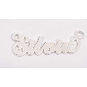 Nume decupate din argint din stoc- Silvia