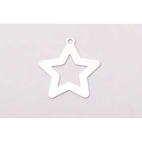 Laser-Cut-057-Charm steluta decupata argint 925 20x19mm 0.4mm grosime