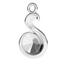 G2033-Baza pandant Sarpe argint 925 pentru Swarovski Rivoli 1122 6MM-1buc