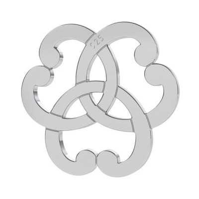 G2044-Charm Triquetra argint 925 12.50MM