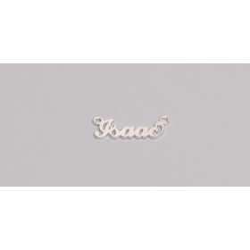 Nume decupate din argint din stoc - Isaac