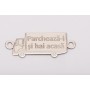 E0163-G-Link TIR decupat din argint 925 25x10mm text gravat "Parcheaza-l si hai acasa"