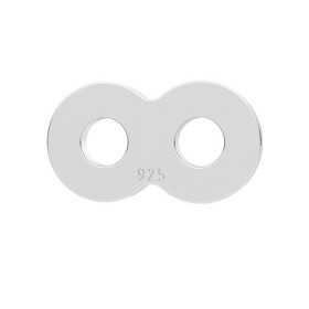 G2045-Element de legatura din argint 925 9MM 0.50MM grosime