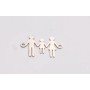 Laser-Cut-070-Link Familia decupat din argint 925 dimensiune 20MM