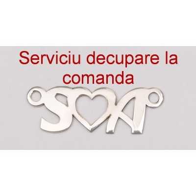 Serviciu de decupare initiale cu inima argint 925 3-4 zile