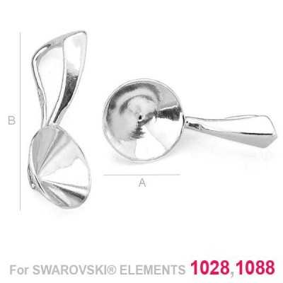 G0284- Baza pandantiv Swarovski Xirius Chaton 1088,1028 SS39
