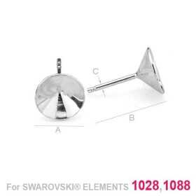 G0286-Tije pentru Swarovski Xirius Xilion Chaton 1088 SS39 G0286-Tije pentru Swarovski Xirius Xilion Chaton 1088 SS39