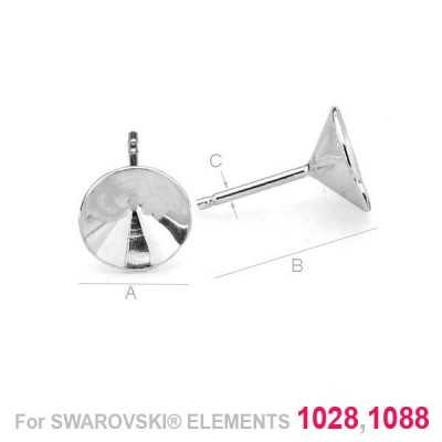 G0286-Tije pentru Swarovski Xirius Xilion Chaton 1088 SS39