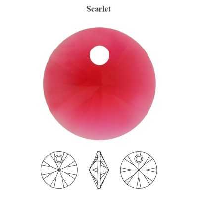 0576-SWAROVSKI ELEMENTS 6428 Scarlet 6mm-1 buc