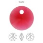 0576-SWAROVSKI ELEMENTS 6428 Scarlet 6mm-1 buc