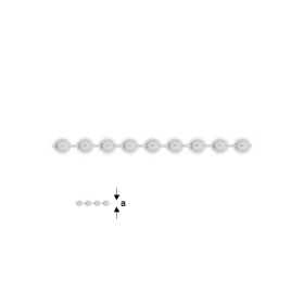 G000-Lant din argint 925 bilute 2.2mm pentru Military Dog Tags - pret 10 cm G1027-Lant bilute simetric pentru link-uri 20+20cm