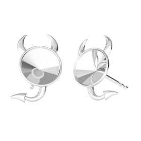 G0797-Pereche tortite cercei Stanga-Dreapta Devil pentru Swarovski 112 de 6MM