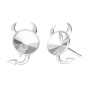 G0797-Pereche tortite cercei Stanga-Dreapta Devil pentru Swarovski 112 de 6MM
