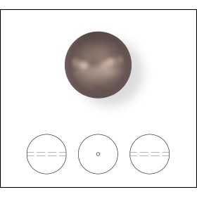 2264-Swarovki Elements 5810 Crystal Velvet Brown Pearl 2mm-1buc