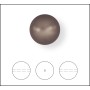 2264-Swarovki Elements 5810 Crystal Velvet Brown Pearl 2mm-1buc