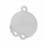G229-Charm banut argint 17.50x14.60mm cu infinit 1 buc