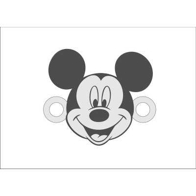 E0179-G-Mickey-mouse decupat si gravat link pentru bratara 13x12mm 0,4mm 1 buc