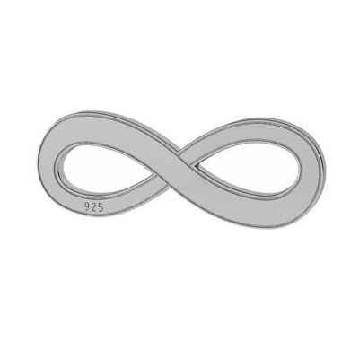 G0820-Charm link infinit din argint 6x16mm -1buc