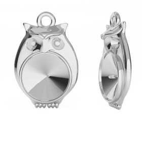G0165-Baza pandant bufnita pentru Swarovski Rivoli 1122 SS29 6MM-1buc