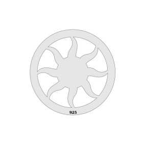 E0061-Link/charm soare din argint 16.5mm 0.33mm