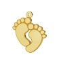 G1683-Charm picioruse 21x16mm 0.4mm 1buc