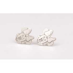 T0003-Pereche de cercei Minnie din argint 925 12x13mm 0.5mm