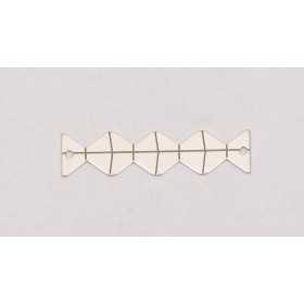 E0067-Link coloana infinitului din argint 925 28x6.5mm 0.4mm